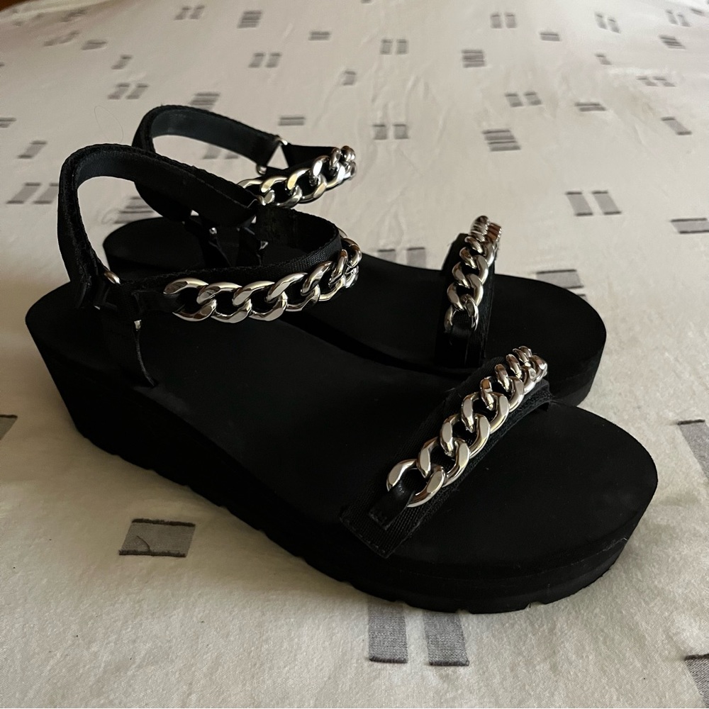 Rebecca Minkoff Lia Chain Link Platform Sandal